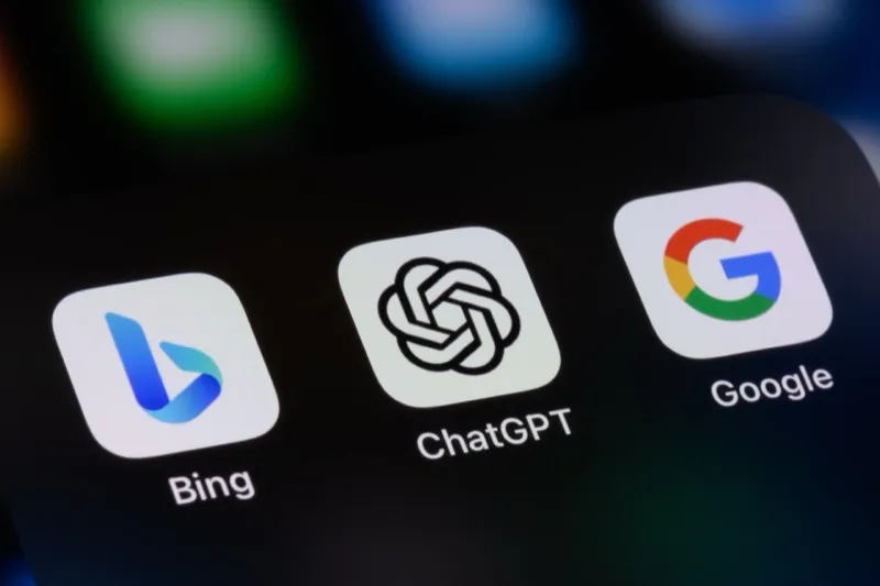 AI chatbot interface on a smartphone